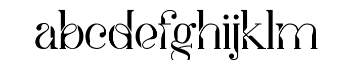 Sebastian-Regular Font LOWERCASE