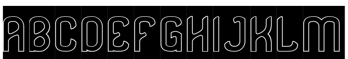 Secret Recipe-Hollow-Inverse Font UPPERCASE