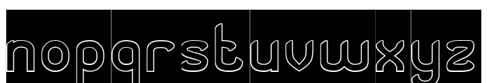 Secret Recipe-Hollow-Inverse Font LOWERCASE