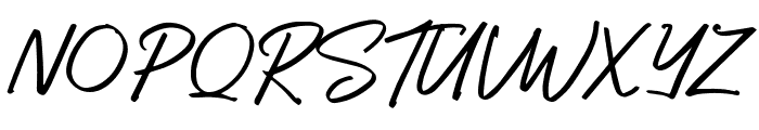 Secrettary Tunisha Signature Font UPPERCASE