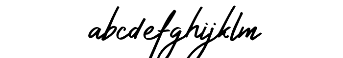 Secrettary Tunisha Signature Font LOWERCASE