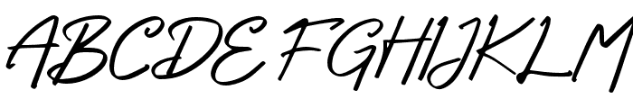 SecrettaryTunisha-Signature Font UPPERCASE