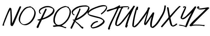 SecrettaryTunisha-Signature Font UPPERCASE