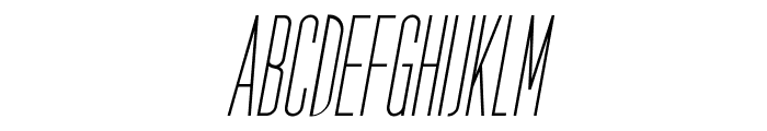 Seductive Height (Light Italic) Italic Font UPPERCASE