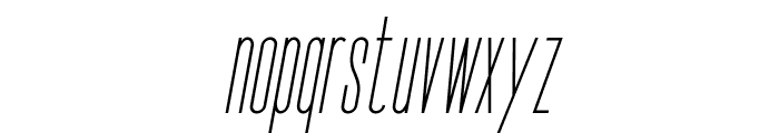 Seductive Height (Light Italic) Italic Font LOWERCASE