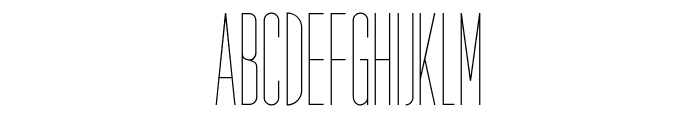 Seductive Height (Thin) Font UPPERCASE