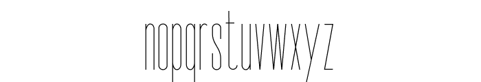 Seductive Height (Thin) Font LOWERCASE