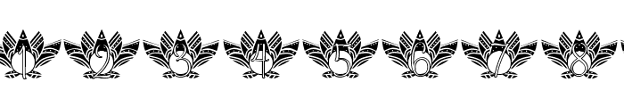 Seed Lotus Mandala Monogram Font OTHER CHARS
