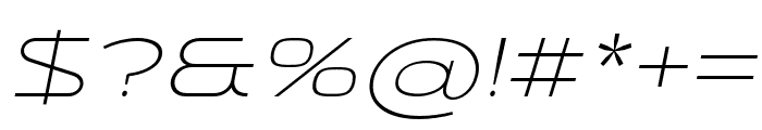 Seeker ExtraLight Italic Font OTHER CHARS