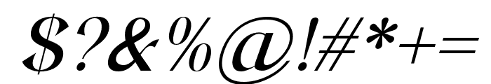 Sefara-Italic Font OTHER CHARS