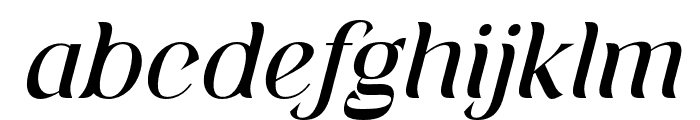 Sefara-Italic Font LOWERCASE