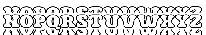 Sefruit Stacked Outline Font LOWERCASE