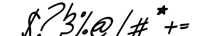 Seinaya-Italic Font OTHER CHARS