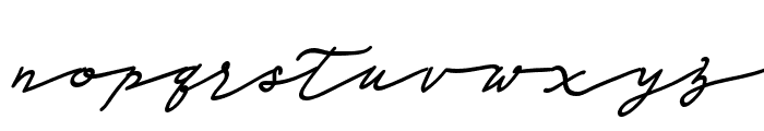 Seinaya-Italic Font LOWERCASE
