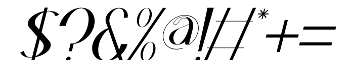 Sejenak Italic Font OTHER CHARS