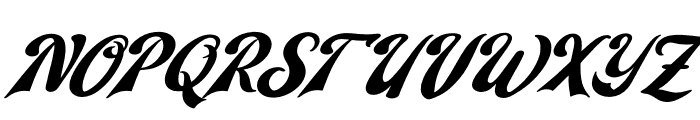 Sekitany Italic Font UPPERCASE