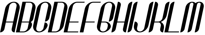 Sektor Dua Italic Font UPPERCASE