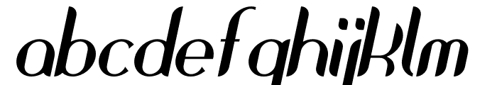 Sektor Dua Italic Font LOWERCASE