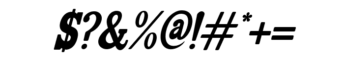 Selebor Condensed Oblique Font OTHER CHARS
