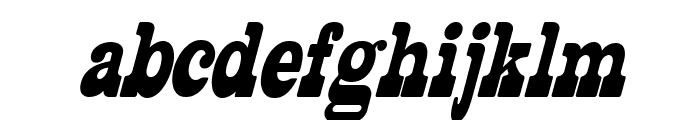 Selebor Condensed Oblique Font LOWERCASE