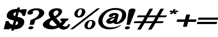 Selebor-Oblique Font OTHER CHARS