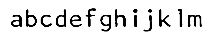 Selectric Artisan Regular Font LOWERCASE