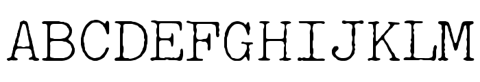 Selectric Pica Regular Font UPPERCASE