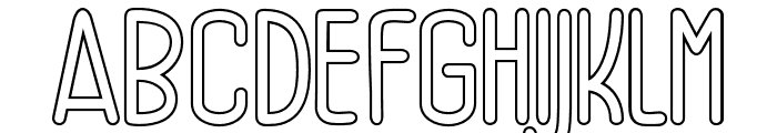 Selenophile Outline Font LOWERCASE