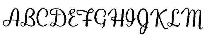 Selina Distort Regular Font UPPERCASE