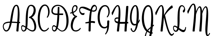 Selina Scale Regular Font UPPERCASE