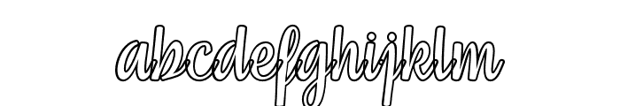 SelinaOutline-Regular Font LOWERCASE