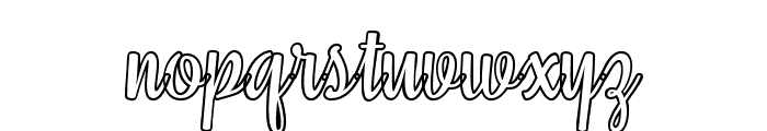 SelinaOutline-Regular Font LOWERCASE