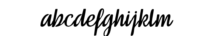 SelinaSlant-Regular Font LOWERCASE