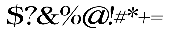 Selino Bold Italic Font OTHER CHARS