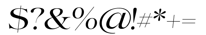 Selino Italic Font OTHER CHARS