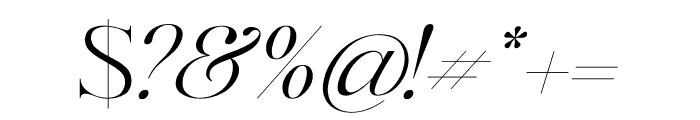 Selofier Italic Font OTHER CHARS