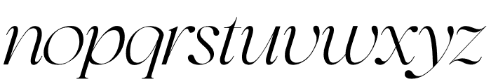 Selofier Italic Font LOWERCASE