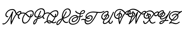 Selylotime Italic Font UPPERCASE