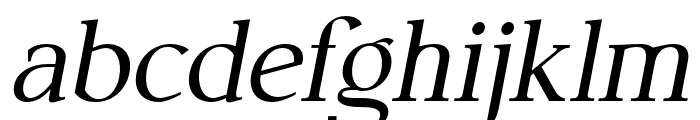 Semaro-Oblique Font LOWERCASE