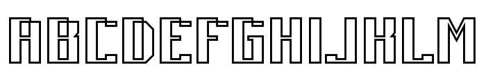 Semi Pixel Line Font UPPERCASE