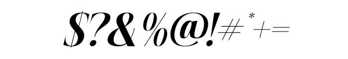 Semiflora Italic Font OTHER CHARS