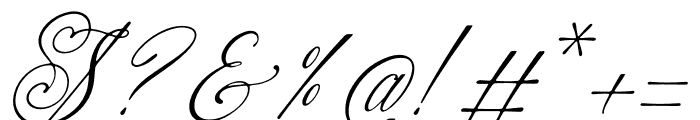 Senailly Italic Font OTHER CHARS