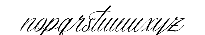 Senailly Italic Font LOWERCASE