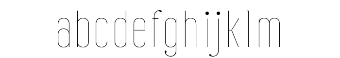 Senar SansLight Font LOWERCASE