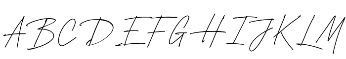 SendianSignature-Regular Font UPPERCASE