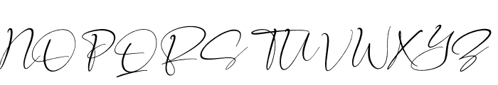 Senorita Signature Italic Font UPPERCASE