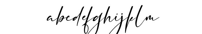 Senorita Signature Italic Font LOWERCASE