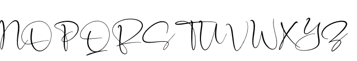 Senorita Signature Font UPPERCASE