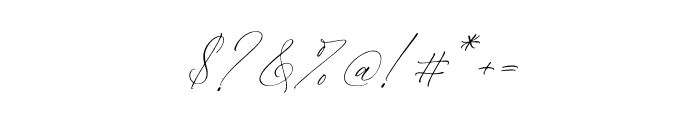 Senorytta Italic Font OTHER CHARS