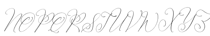 Senorytta Italic Font UPPERCASE